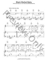 Black Market Baby piano sheet music cover